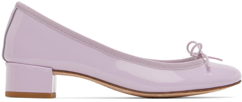 Repetto Purple Patent Camille Heels