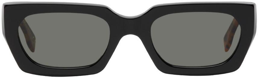 RETROSUPERFUTURE SSENSE Exclusive Black & Tortoiseshell Teddy Sunglasses