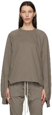 Rick Owens Drkshdw Grey Medium Weight Cotton Jersey Sweatshirt