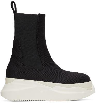 Rick Owens Drkshdw Black Abstract Beatle Boots