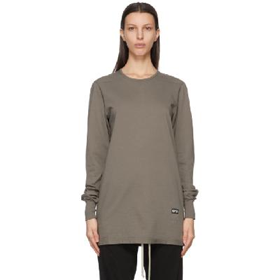 Rick Owens Drkshdw Taupe Level Long Sleeve T-Shirt