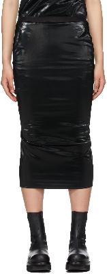 Rick Owens Lilies Black Polished Tube Skirt