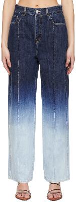 Rokh Blue Faded Jeans