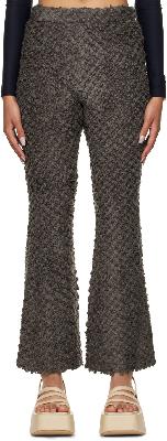 Rokh Brown Flared Trousers