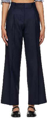 Rokh Navy Long Trousers