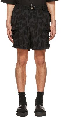 sacai Black Rayon Shorts