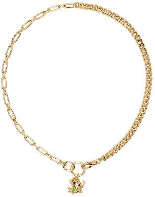 Safsafu SSENSE Exclusive Gold Frog It Necklace