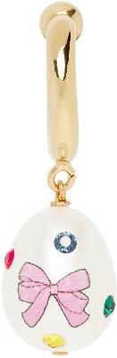 Safsafu SSENSE Exclusive Gold Easter Single Earring