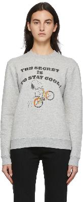 Saint Laurent Grey Snoopy Sweatshirt