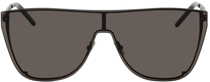 Saint Laurent Black SL 1-B Mask Sunglasses