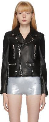 Saint Laurent Black Lambskin Classic Leather Jacket