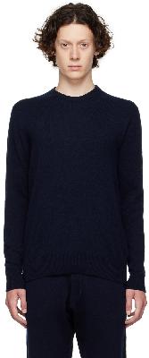 Salvatore Ferragamo Navy Cashmere Sweater
