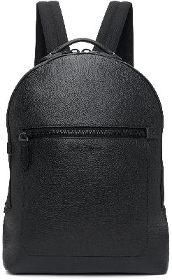 Salvatore Ferragamo Black Firenze Backpack