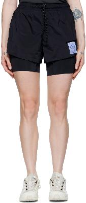 Satisfy Black Nylon Sport Shorts