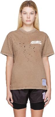 Satisfy SSENSE Exclusive Brown MothTech T-Shirt