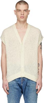 Second/Layer SSENSE Exclusive Off-White Sleeveless Cardigan