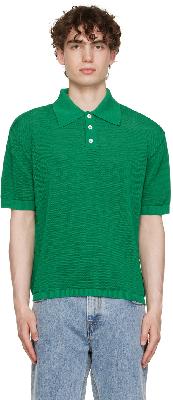 Second/Layer SSENSE Exclusive Green Polo