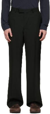 Second/Layer Black Relaxed Primo Trousers