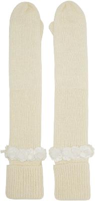 Shushu/Tong Off-White Knit Gloves