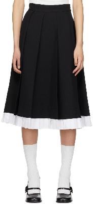 Shushu/Tong Black & White Pleated Skirt