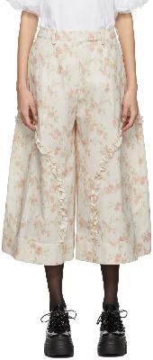 Simone Rocha Pink Sculpted Frill Trousers