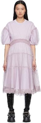 Simone Rocha Purple Supima Cotton Midi Dress