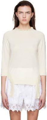 Simone Rocha Off-White Wool Sweater
