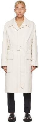 Solid Homme Beige Belted Trench Coat