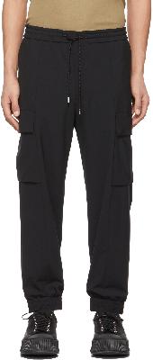 Solid Homme Black Pleated Strap Detail Trousers