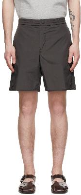 Solid Homme Black Nylon Shorts