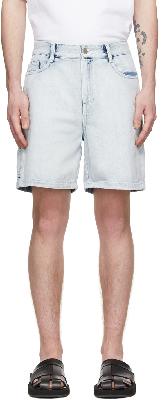 Solid Homme Blue Denim Shorts