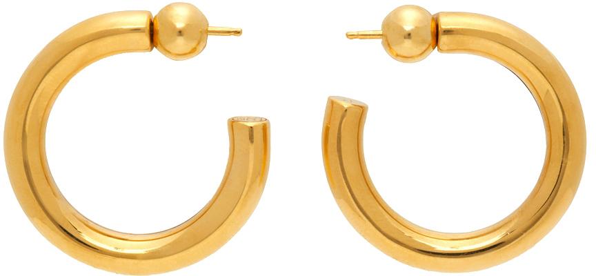 Gold Small Rope Hoops