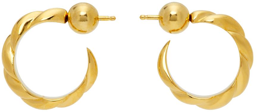 Sophie Buhai Gold Small Rope Hoops