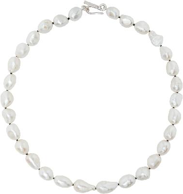 Sophie Buhai Silver Simple Baroque Pearl Necklace