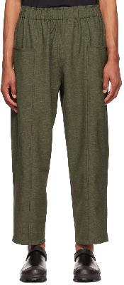 South2 West8 Khaki Polyester Trousers