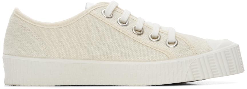 Spalwart Off-White Linen Special Low Sneakers