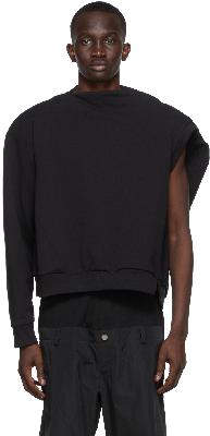 SPENCER BADU Black Twisted Sweatshirt