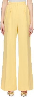 Sportmax Yellow Stella Trousers