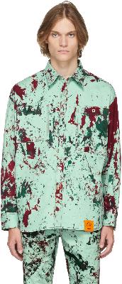 S.R. STUDIO. LA. CA. SSENSE Exclusive Green Hand-Dyed SOTO Shirt