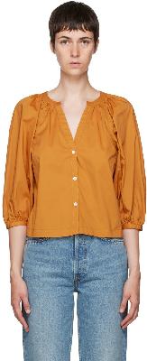 Staud Brown Dill Blouse