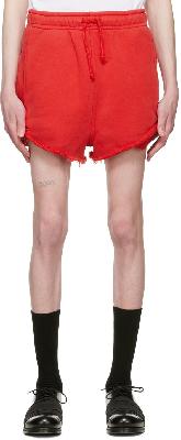 Stefan Cooke Red Cotton Shorts