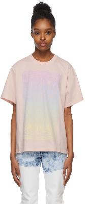 Stella McCartney Pink Fluid Print T-Shirt