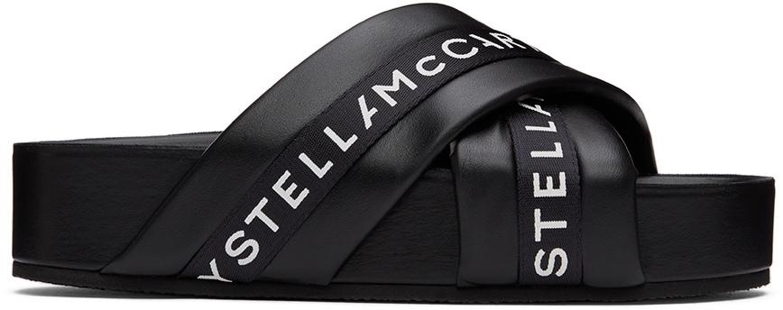 Stella McCartney Black Vesta Slide Sandals