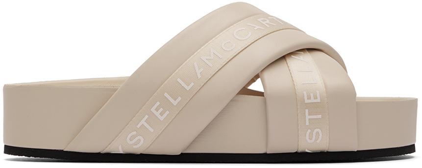 Stella McCartney Beige Vesta Slide Sandals