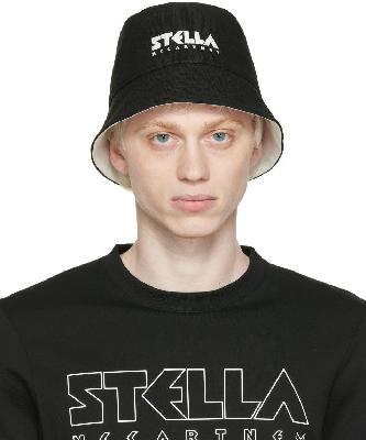 Stella McCartney Reversible Black & White Cotton Bucket Hat