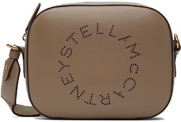 Stella McCartney Taupe Mini Logo Shoulder Bag