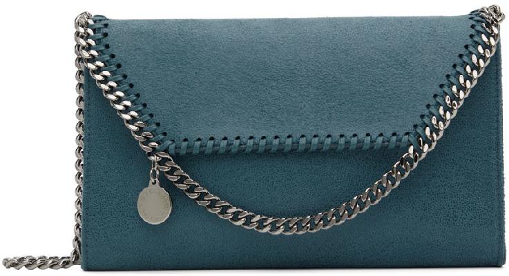 Stella McCartney Blue Mini Falabella Shoulder Bag