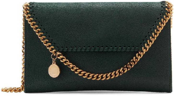 Stella McCartney Green Mini Falabella Shoulder Bag