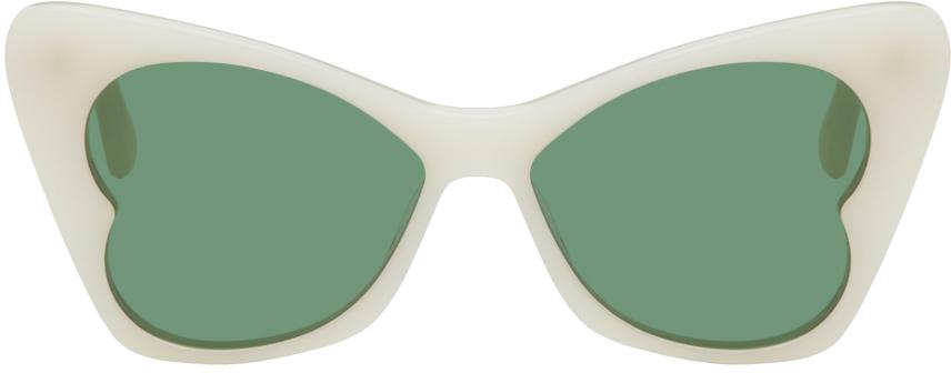 Stella McCartney Off-White Butterfly Sunglasses