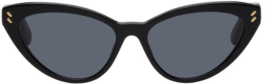 Stella McCartney Black Cat-Eye Sunglasses